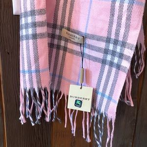 Burberry London Lightweight Plaid Print Scarf